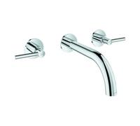 Grohe Grohe Robinet de lavabo 3 trous Atrio 1/2", avec leviers, montage mural, chrome Quantité:1