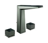 Grohe Grohe Robinet lavabo 3 trous Allure Brilliant P. Coll. 1/2", L, Gr. m Entrée, graphite mat, brossé Quantité:1
