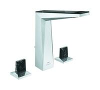 Grohe Grohe Robinet lavabo 3 trous Allure Brilliant P. Coll. 1/2", L, poignées trapèze avec insert, chrome Quantité:1