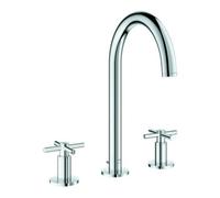 Grohe Grohe Robinet lavabo 3 trous Atrio 1/2", taille L, avec poignées croisées, chrome Quantité:1
