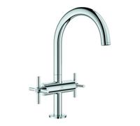 Grohe Grohe Robinet lavabo à deux poignées Atrio 1/2", taille L, avec poignées croisées, chrome Quantité:1