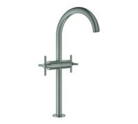 Grohe Grohe Robinet lavabo à deux poignées Atrio 1/2", XL, avec poignées croisées, supersteel Quantité:1