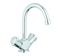 Grohe Grohe Robinet lavabo à deux poignées Costa 1/2", avec garniture vidage, bec pivotant, chrome Quantité:1