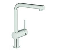 Grohe Grohe Robinet mitigeur évier Minta 1/2", bec long, mousseur extractible, super chromé Quantité:1