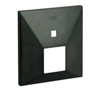 Grohe Grohe Rosace 48437 carrée pour EHM-FMS 2 ASV graphite dur brossé Quantité:1