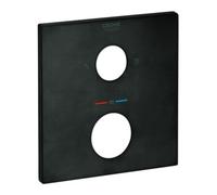 Grohe Grohe Rosace 49102 carrée pour THM-FMS graphite dur brossé Quantité:1