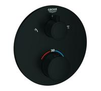 Grohe Grohe Set de montage complet Grohtherm mitigeur thermostatique encastré, 2 voies, rond, bleu mat Quantité:1