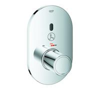 Grohe Grohe Set de montage prêt à l'emploi Eurosmart CE chrome, pour thermostat de douche, encastré mural Quantité:1
