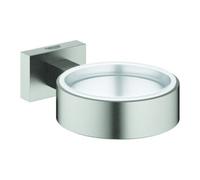 Grohe Essentials Cube Halter 40508DC1 supersteel, pour verre, distributeur de savon / bol