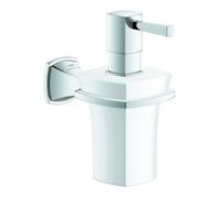 GROHE Grandera Distributeur de savon - 110ml - avec support - montage mural - chrome/blanc 40910000