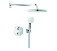 Grohe Grohe Système de douche encastré Grohtherm 103996 rond 2 ASV pour cadre de douche Mono chrome Quantité:1