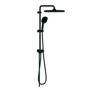 Grohe Tempesta 250 système de douche Cube 269772431 avec inverseur pour montage mural, noir mat