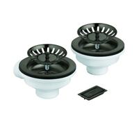 Grohe Grohe Vidage d'évier 40997 1 bac sans excentrique graphite dur brossé Quantité:1