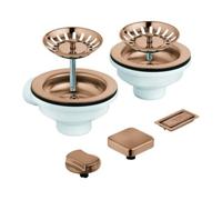 Grohe Grohe Vidange évier 40998 2 bacs avec excentrique warm sunset brossé Quantité:1