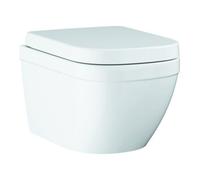 Grohe Grohe WC suspendu, cuvette profonde Euro céramique blanc alpin, sans rebord, évac. horizontale, avec abattant Quantité:1