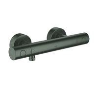 GROHE Mitigeur douche thermostatique Grohtherm 1000 – EcoJoy, poignée débit, graphite brossé