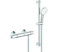 Grohe Grohtherm 1000 mitigeur bain 34820005 avec set de douche 600mm, chromé