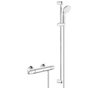 Grohe Grohtherm 1000 Mitigeur de douche thermostatique avec garniture de douche, montage mural, 34256004