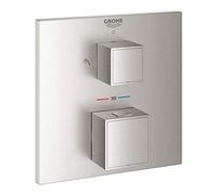 Grohe Grohtherm Cube - Thermostat-Brausebatterie 2-Wege Umstellung supersteel