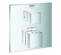 Grohe match2 Cube 24153000 chromé , chromé thermostatique de douche chromé