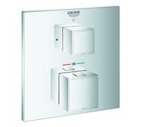 GROHE Mitigeur thermostatique de douche match2 Cube 24153000 Chromé