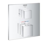 GROHE Mitigeur thermostatique de douche Grohtherm Cube 24154000 inverseur 2 voies chromé