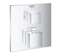 GROHE Grohtherm Cube - Façade pour mitigeur thermostatique douche pour 2 sorties chrome