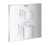 GROHE Grohtherm Cube - Façade pour mitigeur thermostatique douche pour 2 sorties chrome