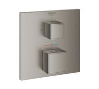 Mitigeur de douche thermostatique Grohe Grohtherm Cube pour Rapido SmartBox, 1 consommateur, 24153AL0, Couleur: graphite dur brossé