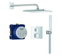 GROHE Grohtherm Cube Système de douche, set complet y compris corps d'encastrement, Rainshower Mono 310 Cube, 34868000