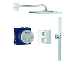 GROHE Grohtherm Cube Système de douche, set complet y compris corps d'encastrement, Rainshower Mono 310 Cube, 34868000