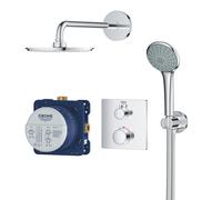 Grohe Grohtherm ensemble de douche encastré avec thermostat oui StarLight Chrome 34734000