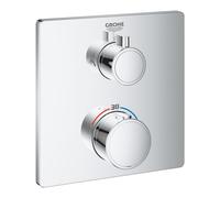 GROHE Mitigeur de douche thermostatique Grohtherm, inverseur 2 voies intégré, chromé - 24079000