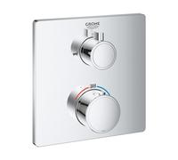 Grohe jeu de finition 24080000 chromé , thermostat de chromé avec chromé 2 voies