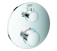Grohe Grohtherm mitigeur thermostatique de bain, pour GROHE Rapido SmartBox, inverseur 2 voies, chrome, rond, 24077000
