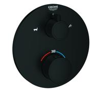 Grohe Grohe Kit de montage Grohtherm mitigeur thermostatique baignoire encastré, 2 voies, rond, bleu mat Quantité:1