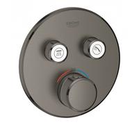 Grohe - Grohtherm SmartControl Façade avec Mitigeur Thermostatique pour installation encastrée, 2 sorties (29119AL0)