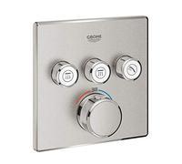 GROHE Grohtherm Smartcontrol Façade Thermostatique Carrée 3 Sorties 29126DC0 (Import Allemagne)