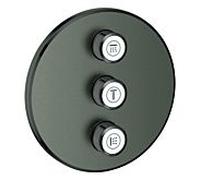 Grohtherm SmartControl Panneau de contrôle 3 sorties, Hard Graphite brossé (29122AL0)