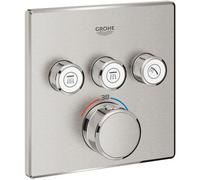 Grohe Grohtherm SmartControl mitigeur bain-douche encastrée avec thermostat SuperSteel 29126DC0