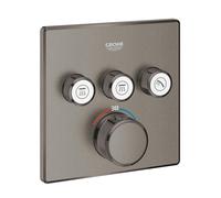 Thermostat Grohe Grohtherm SmartControl avec trois vannes d'arrêt, 29126AL0, Couleur: graphite dur brossé
