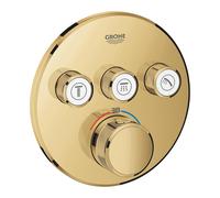 Grohe Smartcontrol garniture 29121GL0 cool sunrise, rond, thermostat dissimulé, 3 vannes d'arrêt