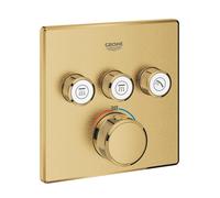 Thermostat Grohe Grohtherm SmartControl avec trois vannes d'arrêt, 29126GN0, Couleur: lever de soleil frais brossé