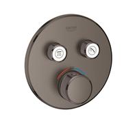 GROHE Grohtherm SmartControl - Façade pour mitigeur thermostatique pour 2 sorties hard graphite brossé