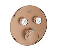 Grohe Smartcontrol set de finition 29119DL0 warm sunset brossé, rond, thermostat dissimulé, 2 vannes d'arrêt
