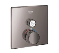 Grohe Grohtherm SmartControl Mitigeur thermostatique encastré - 2 boutons - carré - hard graphite 29123a00