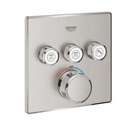 Grohe Grohtherm SmartControl Mitigeur thermostatique encastré - 4 boutons - carré - SuperSteel 29126dc0
