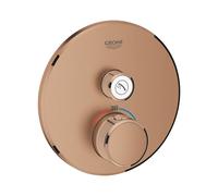 Grohe Grohe Kit complet Grohtherm Smartcontrol avec soleil, rond, encastré, UP-THM, 1 vanne d'arrêt Quantité:1