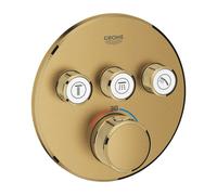 GROHE Grohtherm SmartControl robinet encastré thermostatique avec inverseur pour 3 fonctions rond cool sunrise brossé 29121gn0