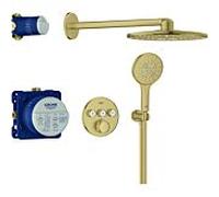 Grohe Grohtherm Smartcontrol système de douche 34863GN0 encastré, cool Sunrise brossé